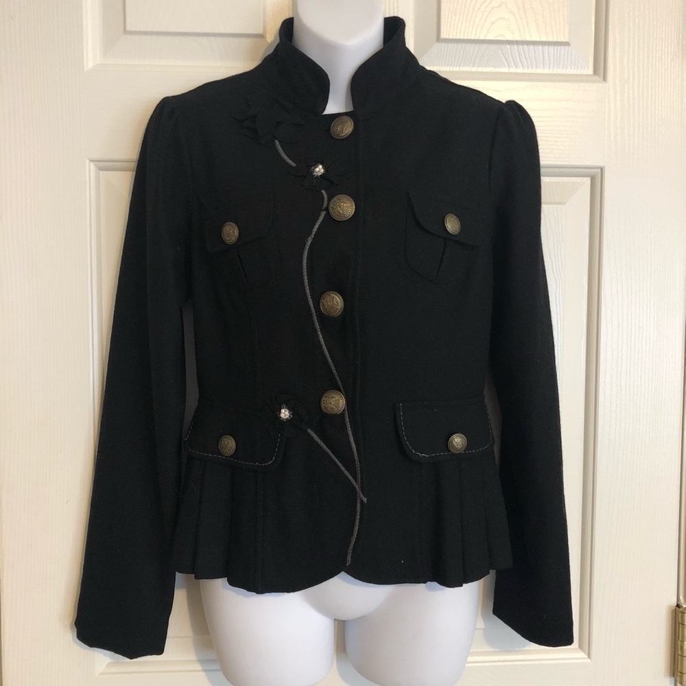 Black military blazer